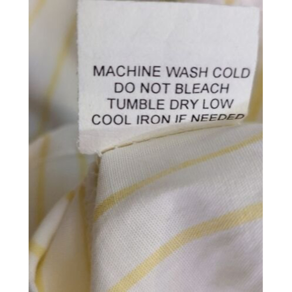 NWT PacSun Size Medium Y2K Spaghetti Strap Sundress White Yellow Striped Preppy - Picture 10 of 13